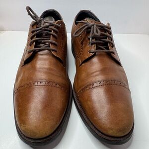 Cole Haan Men's Brown Leather Cap-Toe Dress Shoes Size 10.5M